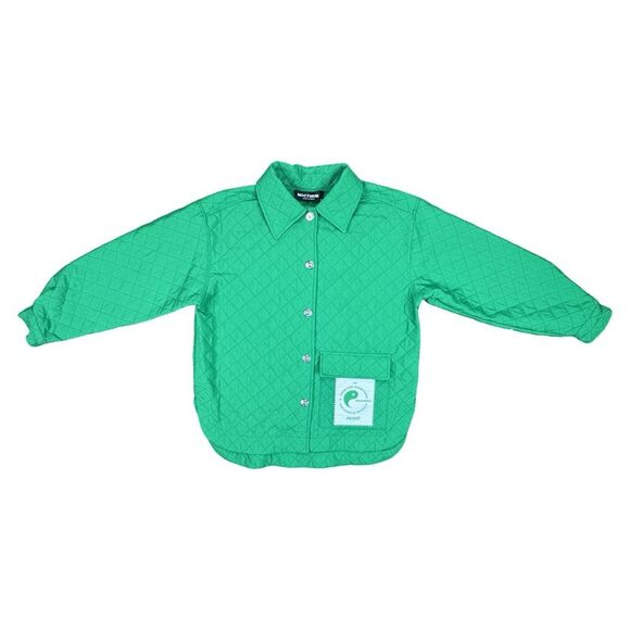 Nocturne Oversized Quilted Jacket - Green - Size Small - Picture 2 of 6